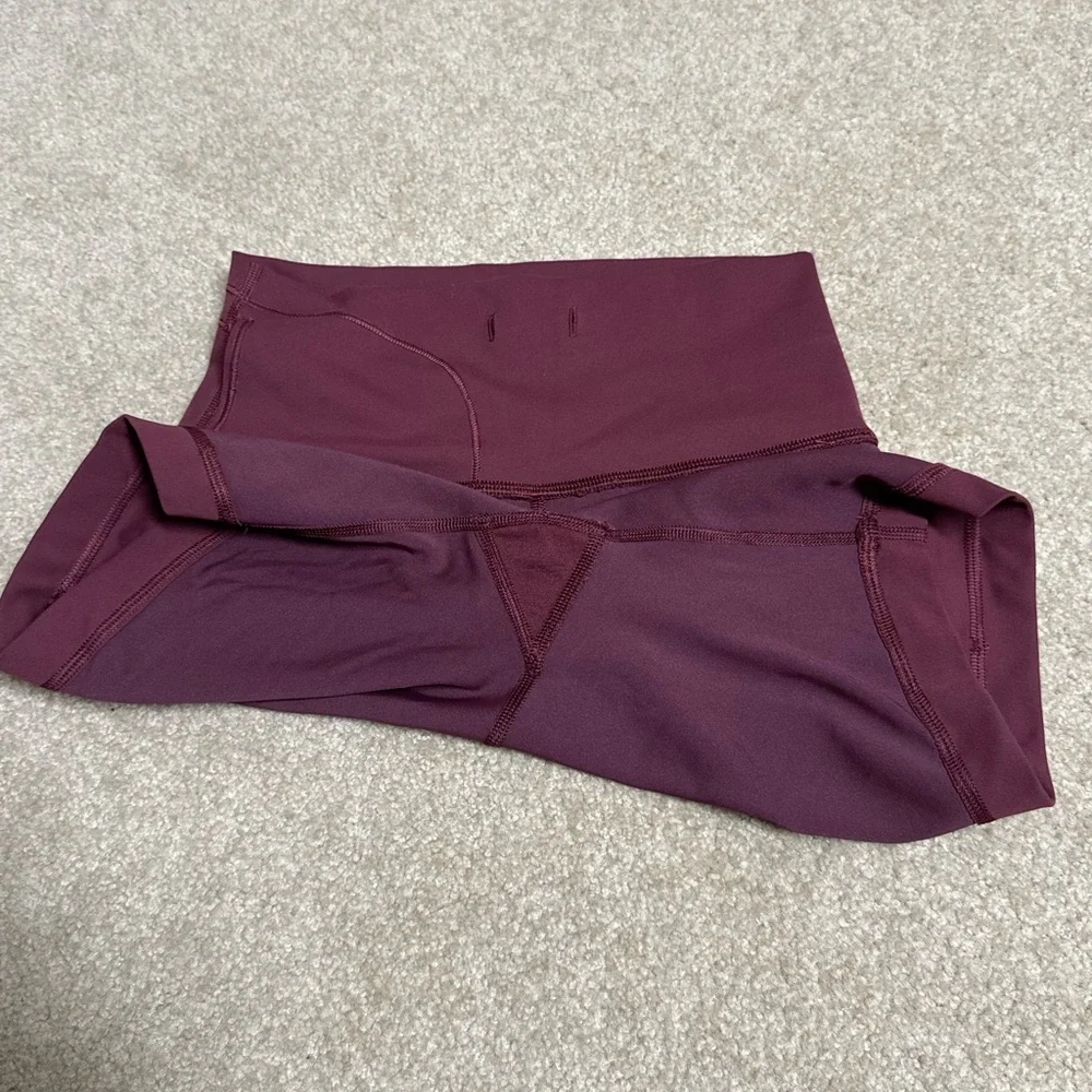 Lululemon Athletica Red Athletic Shorts High-Waisted Performance - Picture 5 of 5